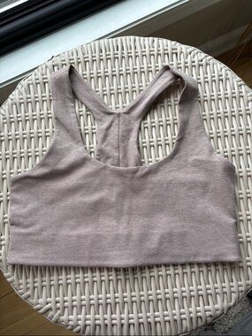 Beyond Yoga Racerback Scoop Sports Bra in Chai